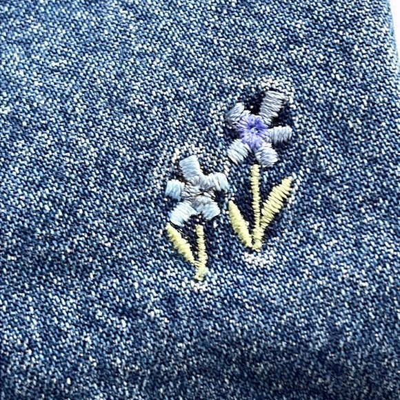 RVT Kids Denim Jeans Blue Jeans w/ Embroidery Size 24 Months Size 2 Butterflies - Picture 3 of 16